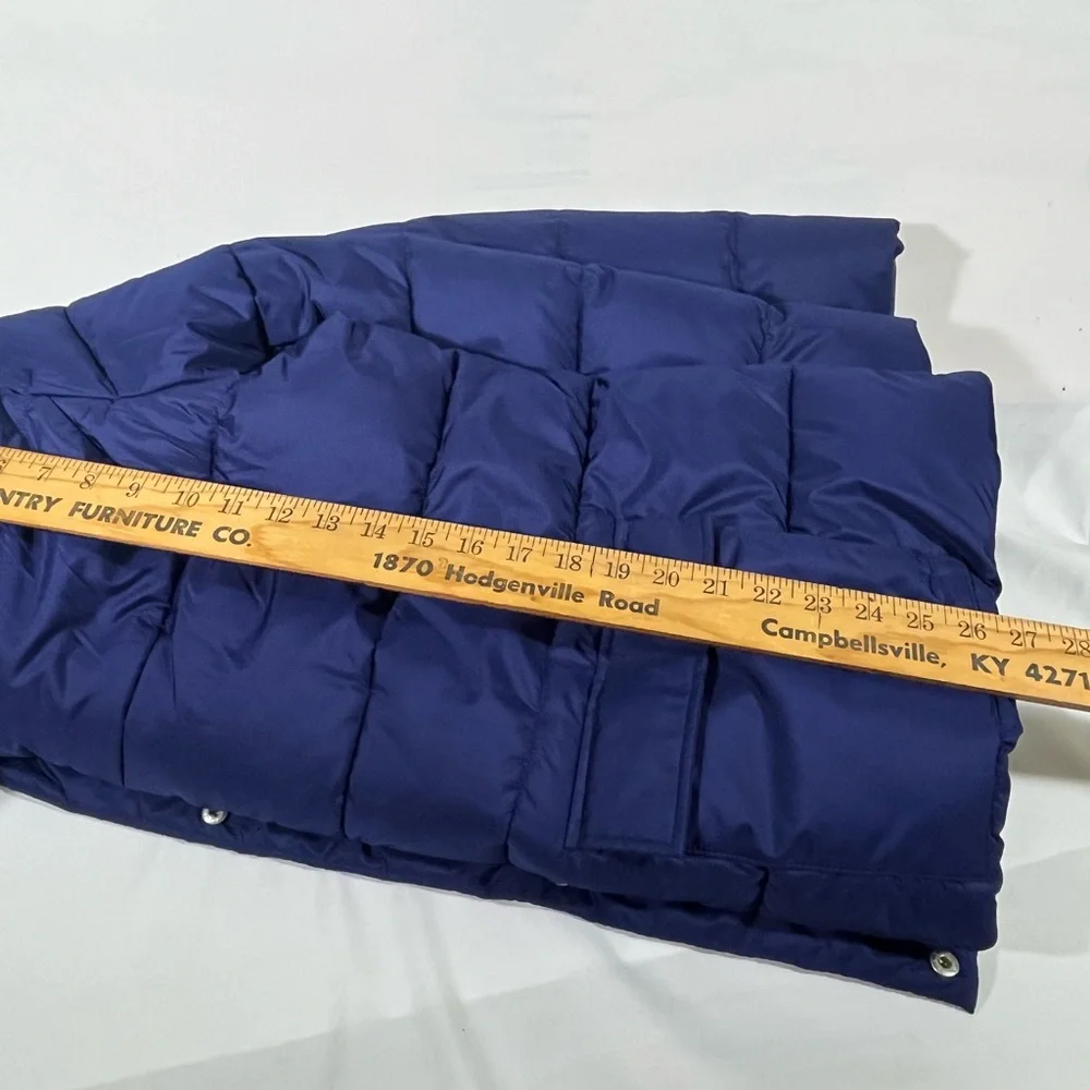 VTG 2010 OLD NAVY PUFFER COAT ZIP FRONT HIDDEN HOOD‎ UNISEX XXL NAVY PREOWNED